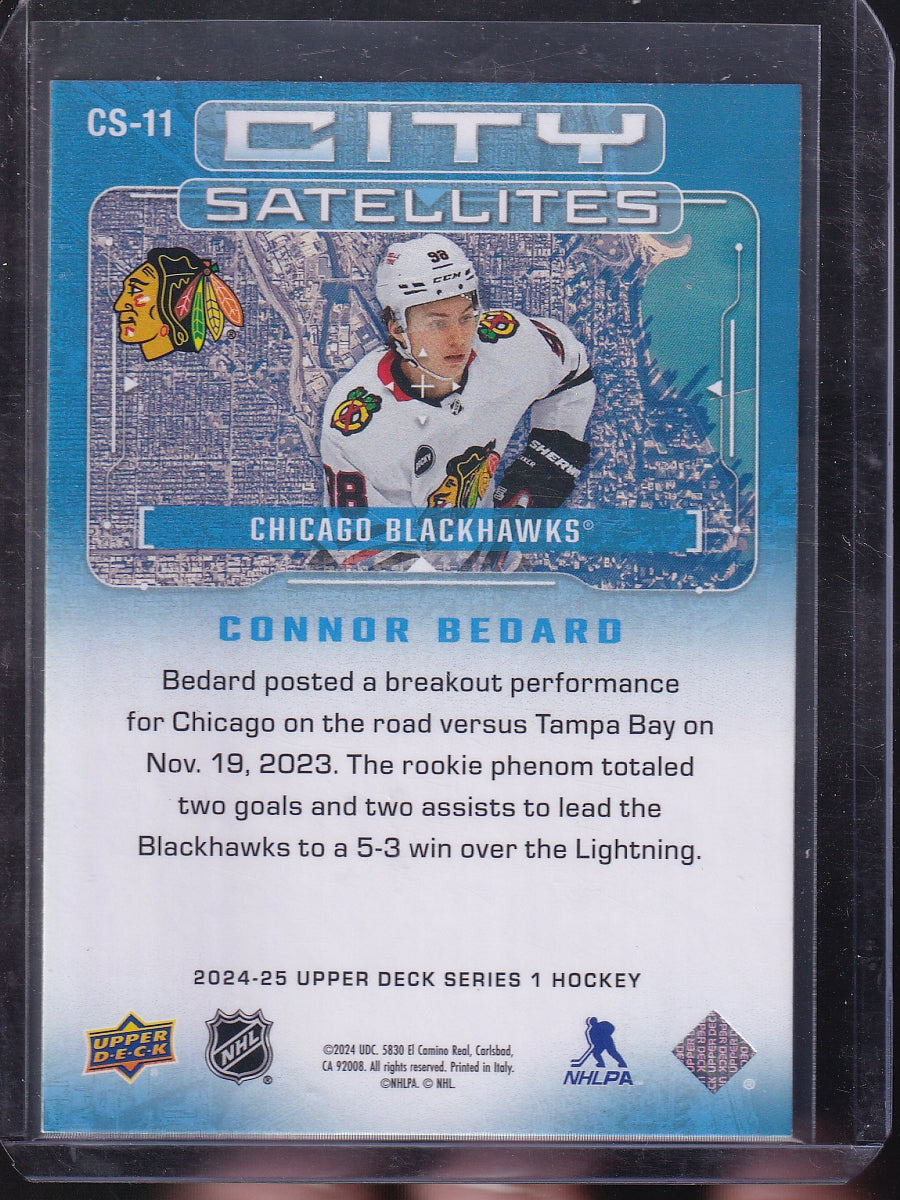 2024-25 Upper Deck #CS-11 Connor Bedard City Satellites