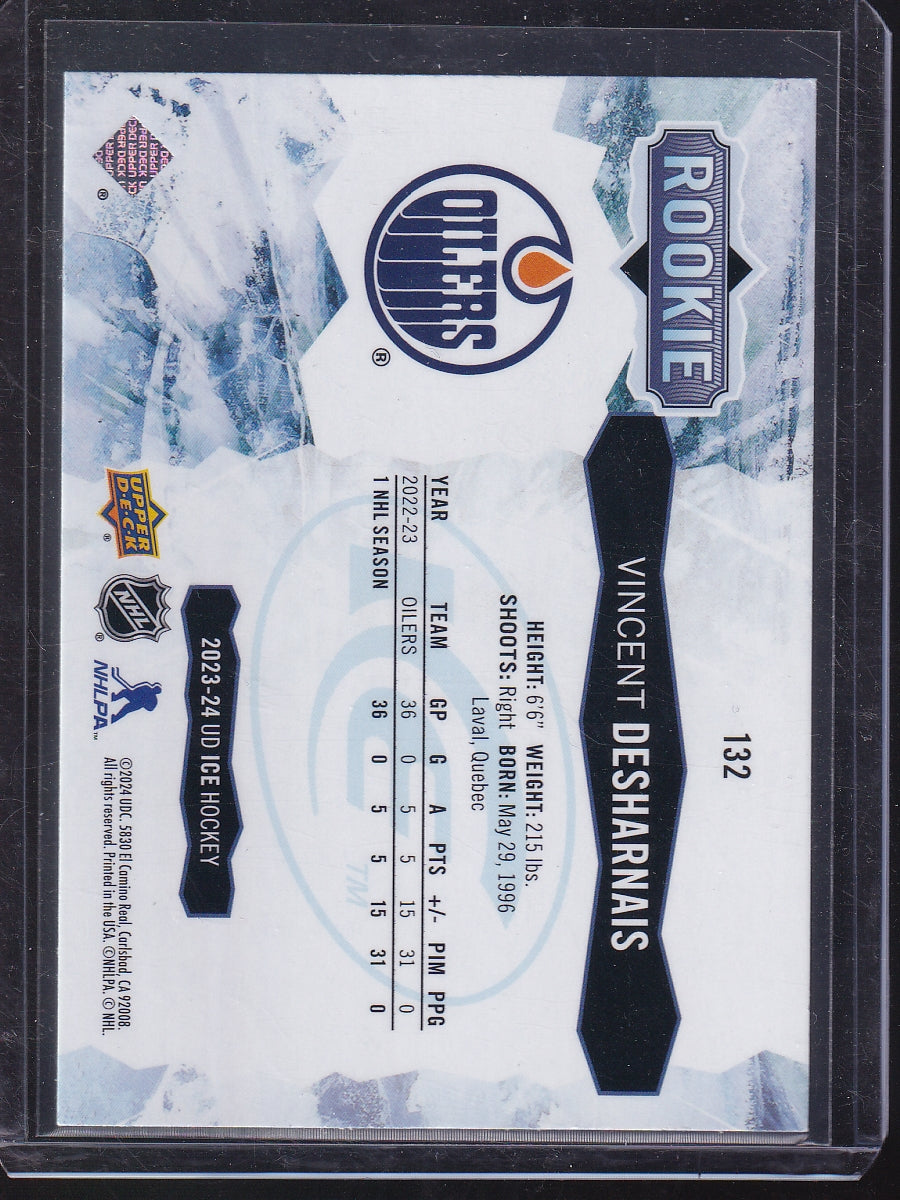 2023-24 Upper Deck Ice #132 Vincent Desharnais