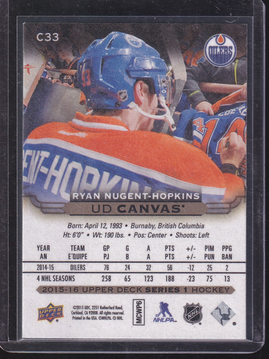 2015-16 Upper Deck #C33 Ryan Nugent-Hopkins UD Canvas