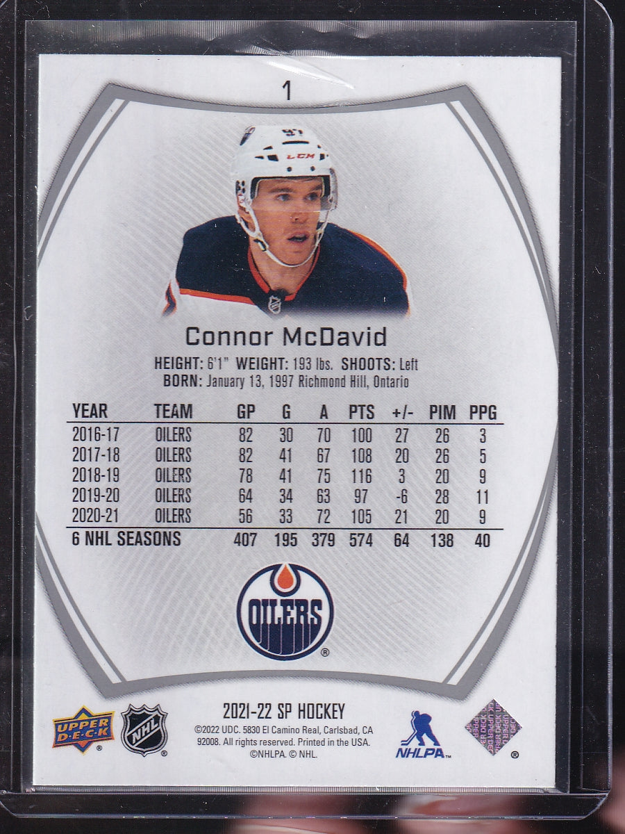 2021-22 SP #1 Connor McDavid