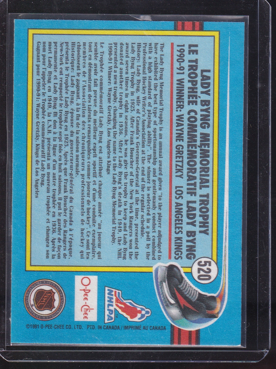 1991-92 O-Pee-Chee #520 Wayne Gretzky