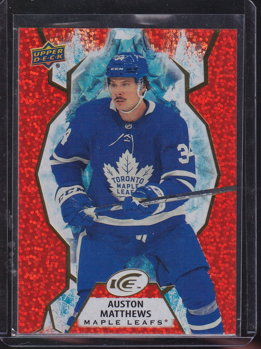 2021-22 Upper Deck Ice #62 Auston Matthews Orange