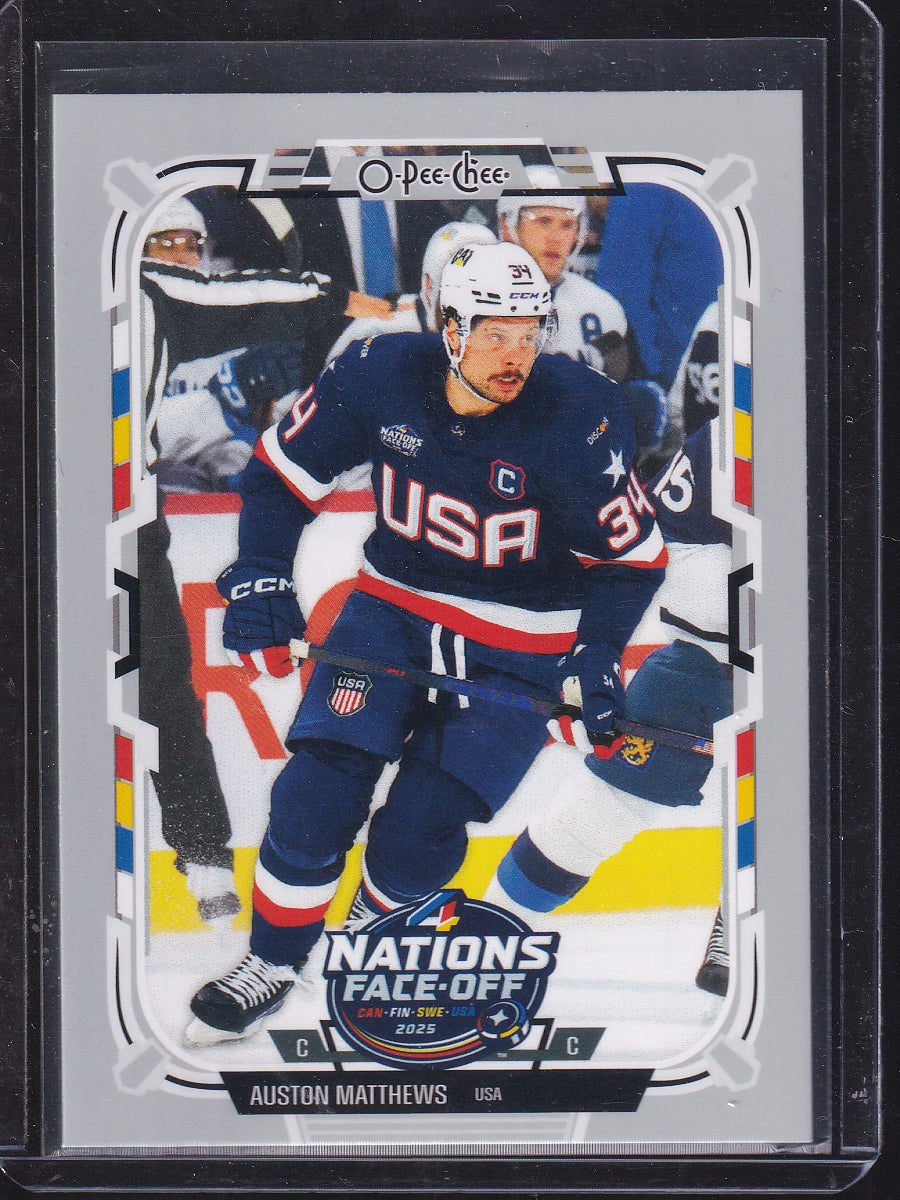 2025-26 O-Pee-Chee #508 Auston Matthews