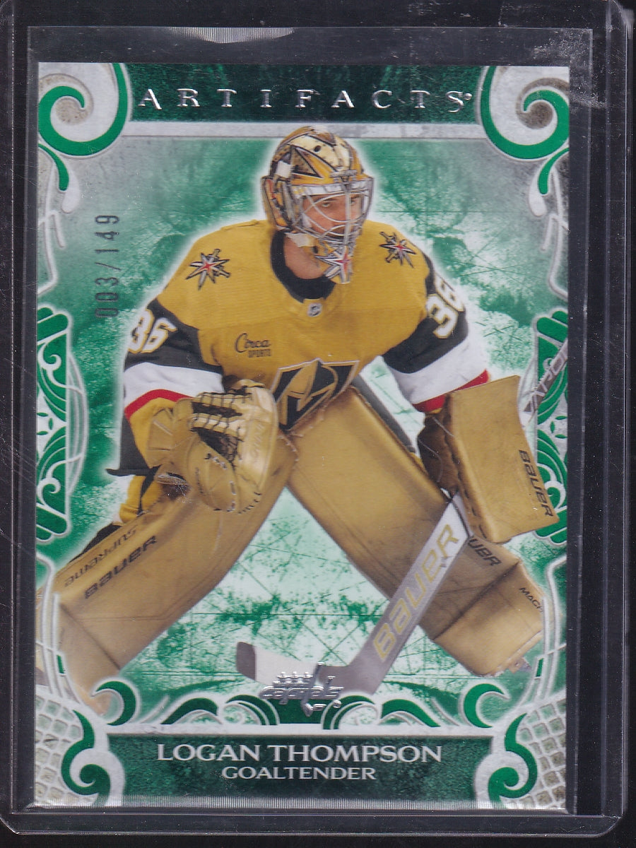 2024-25 Upper Deck Artifacts #107 Logan Thompson Emerald #/149