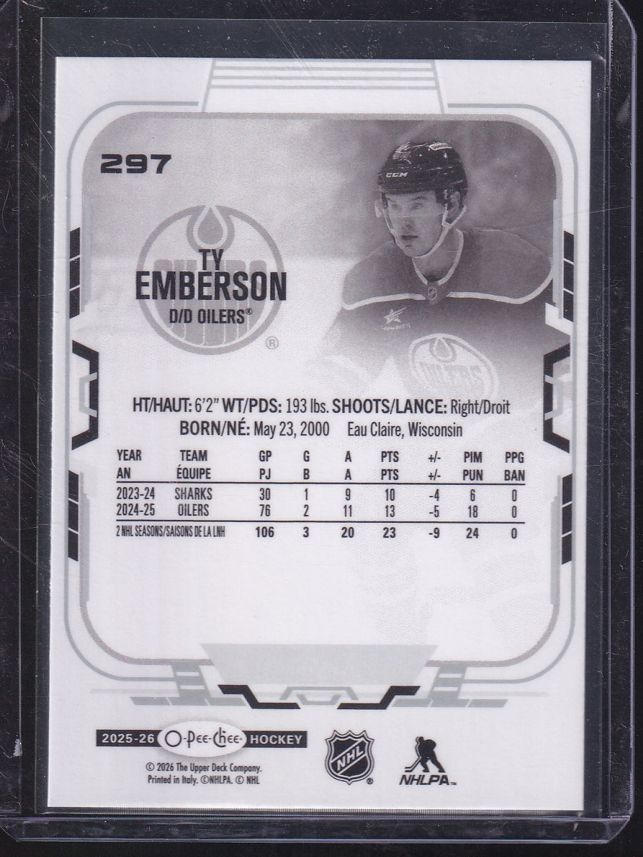 2025-26 O-Pee-Chee #297 Ty Emberson