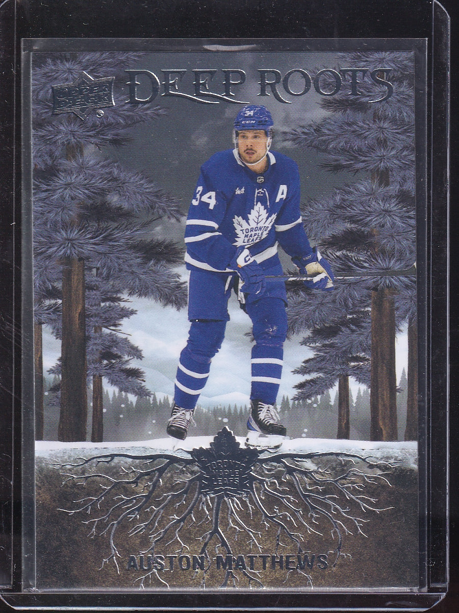 2023-24 Upper Deck #DR-1 Auston Matthews Deep Roots