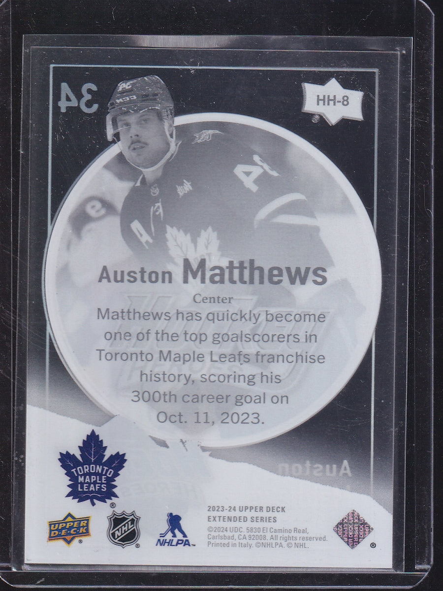 2023-24 Upper Deck #HH-8 Auston Matthews Hockey Heroes