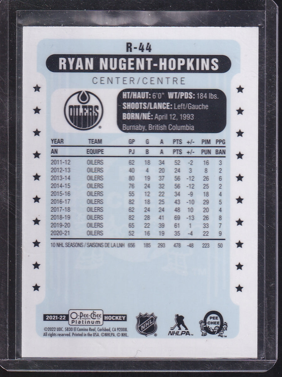 2021-22 O-Pee-Chee Platinum #R-44 Ryan Nugent-Hopkins Retro