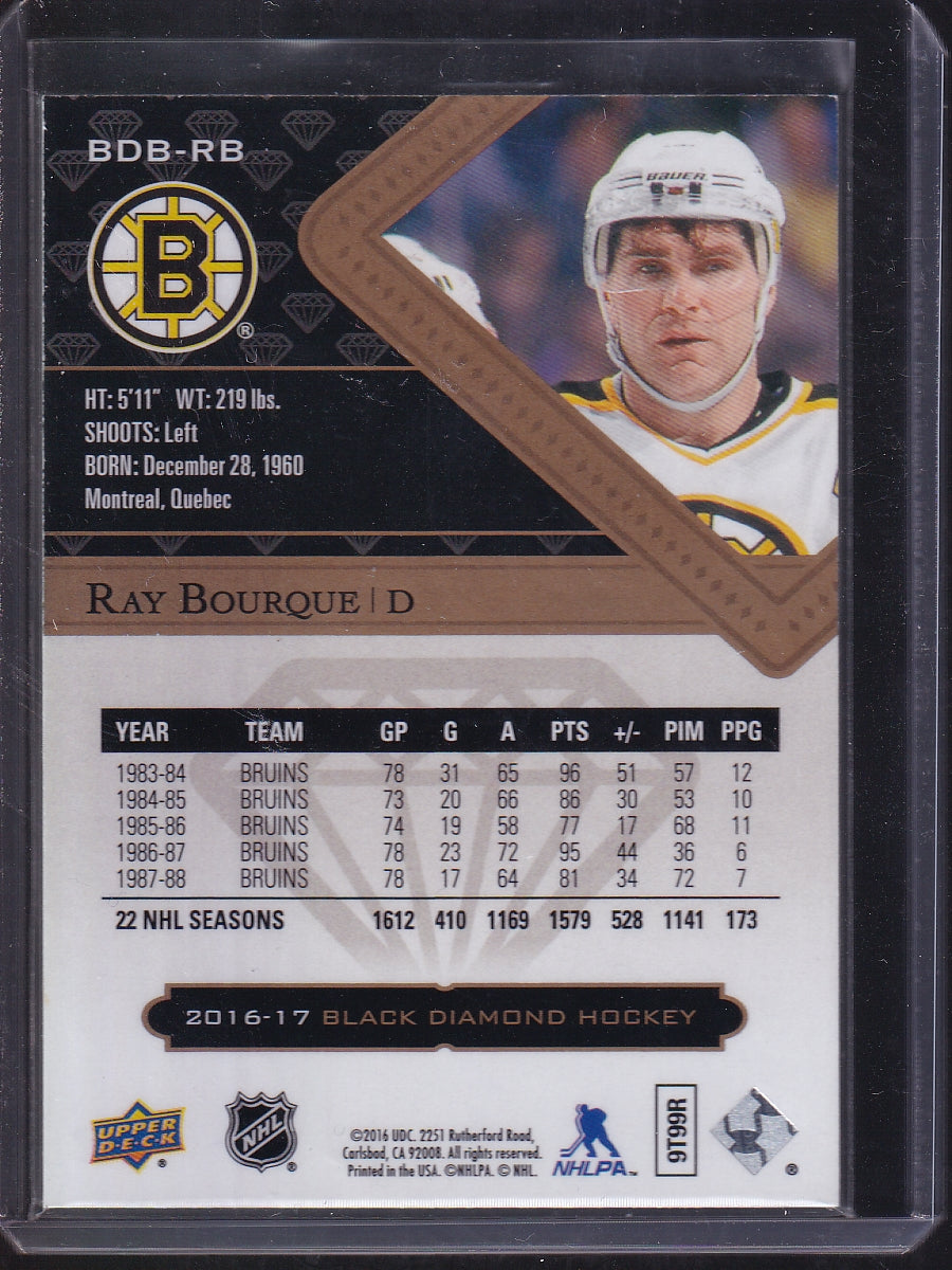 2016-17 Upper Deck Black Diamond #BDB-RB Ray Bourque #/249