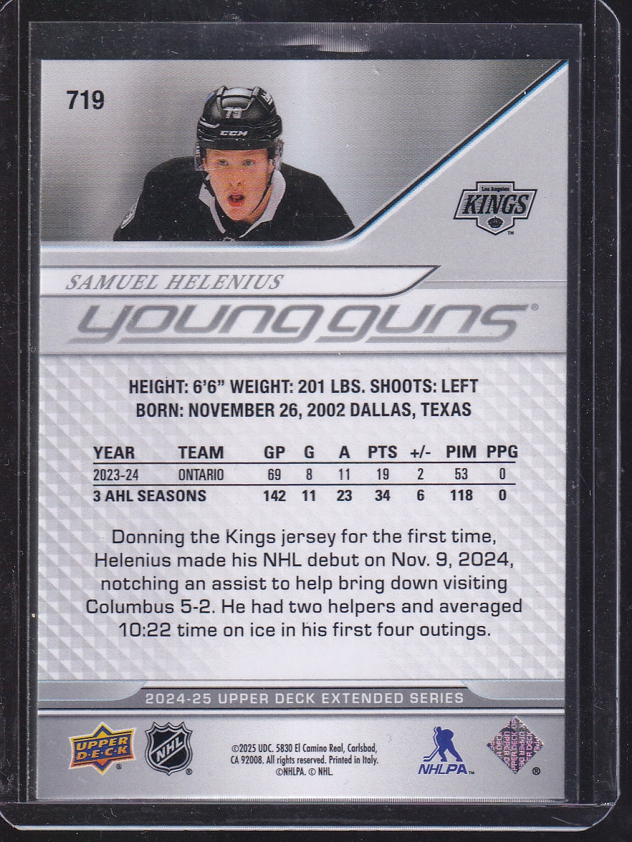 2024-25 Upper Deck #719 Samuel Helenius