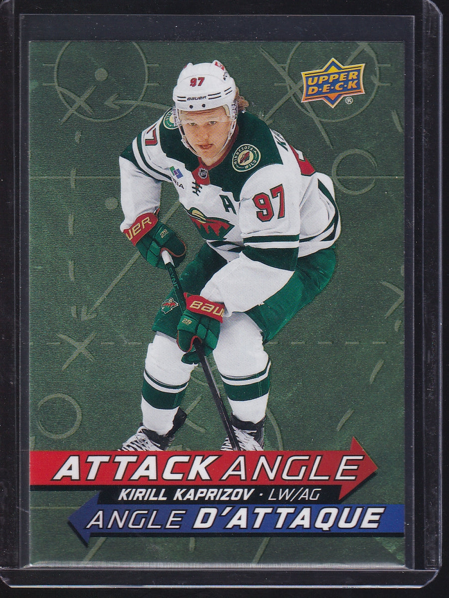 2025-26 Upper Deck Tim Hortons #AA-2 Kirill Kaprizov Attack Angle