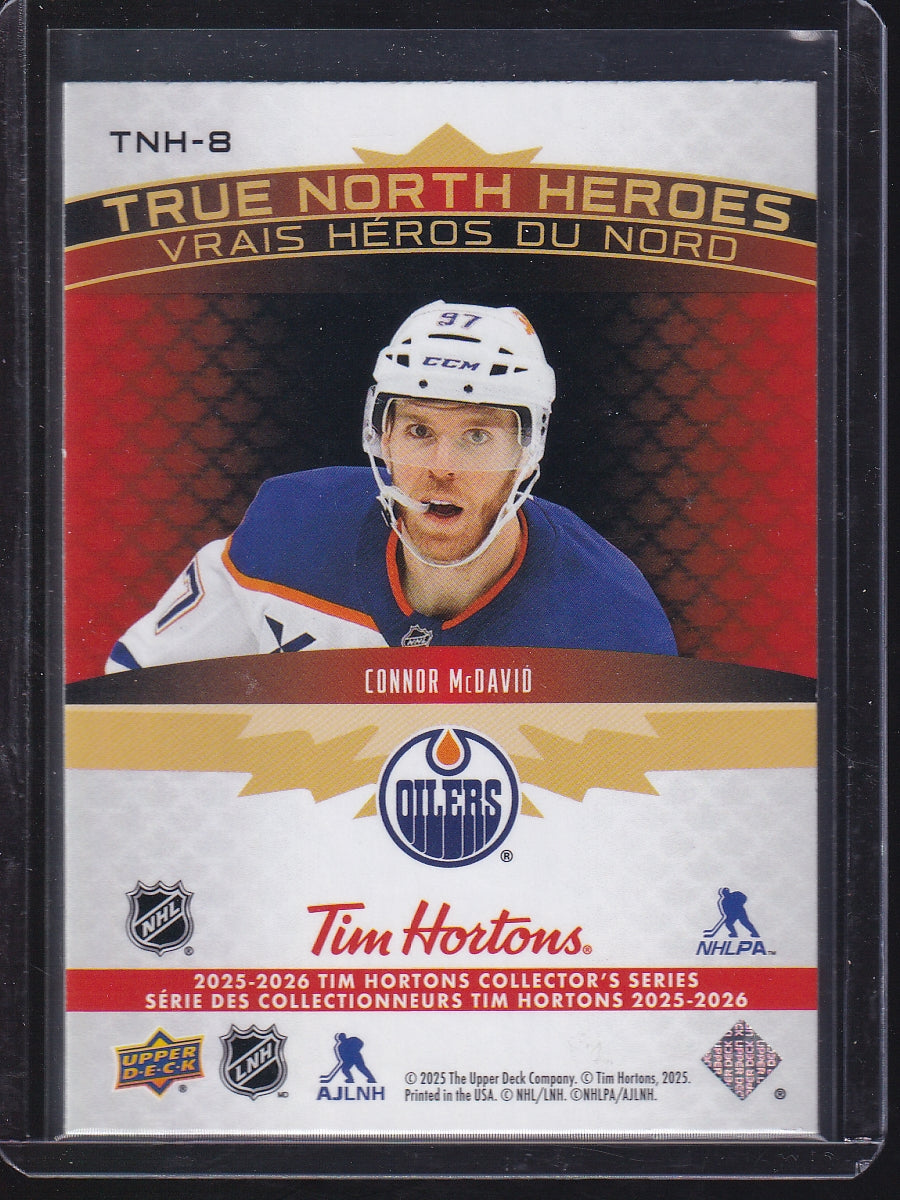 2025-26 Upper Deck Tim Hortons #TNH-8 Connor McDavid True North Heroes