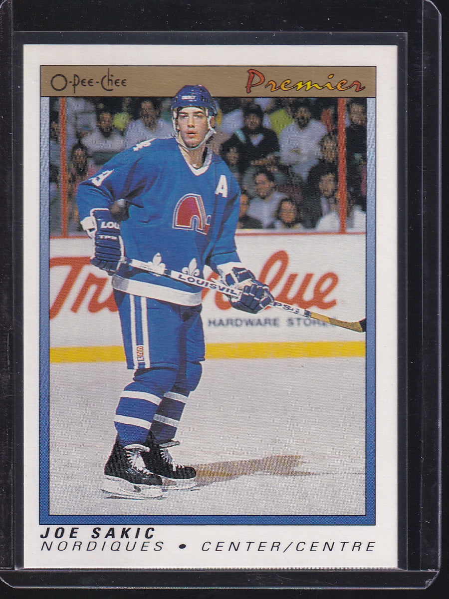 1990-91 O-Pee-Chee Premier #102 Joe Sakic