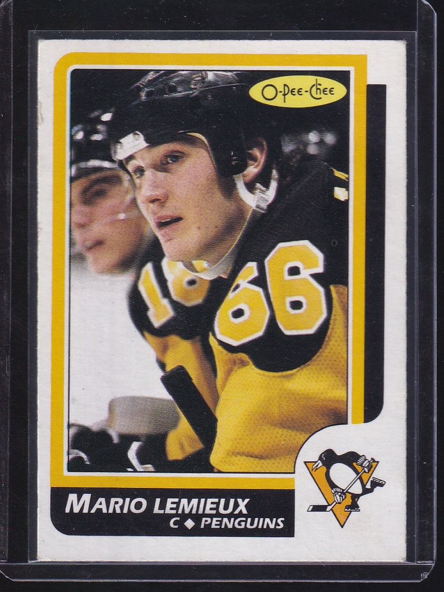 1986-87 O-Pee-Chee #122 Mario Lemieux