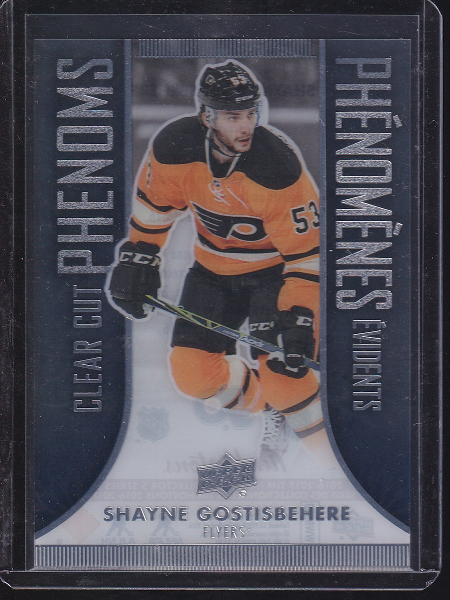 2016-17 Upper Deck Tim Hortons #CC-12 Shayne Gostisbehere Clear Cut Phenoms