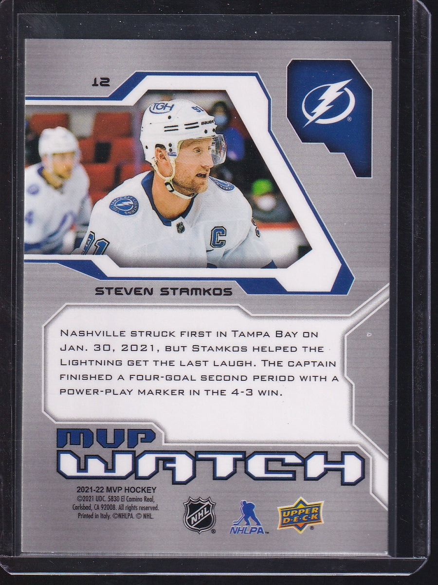 2021-22 Upper Deck MVP #12 Steven Stamkos 20th Anniversary