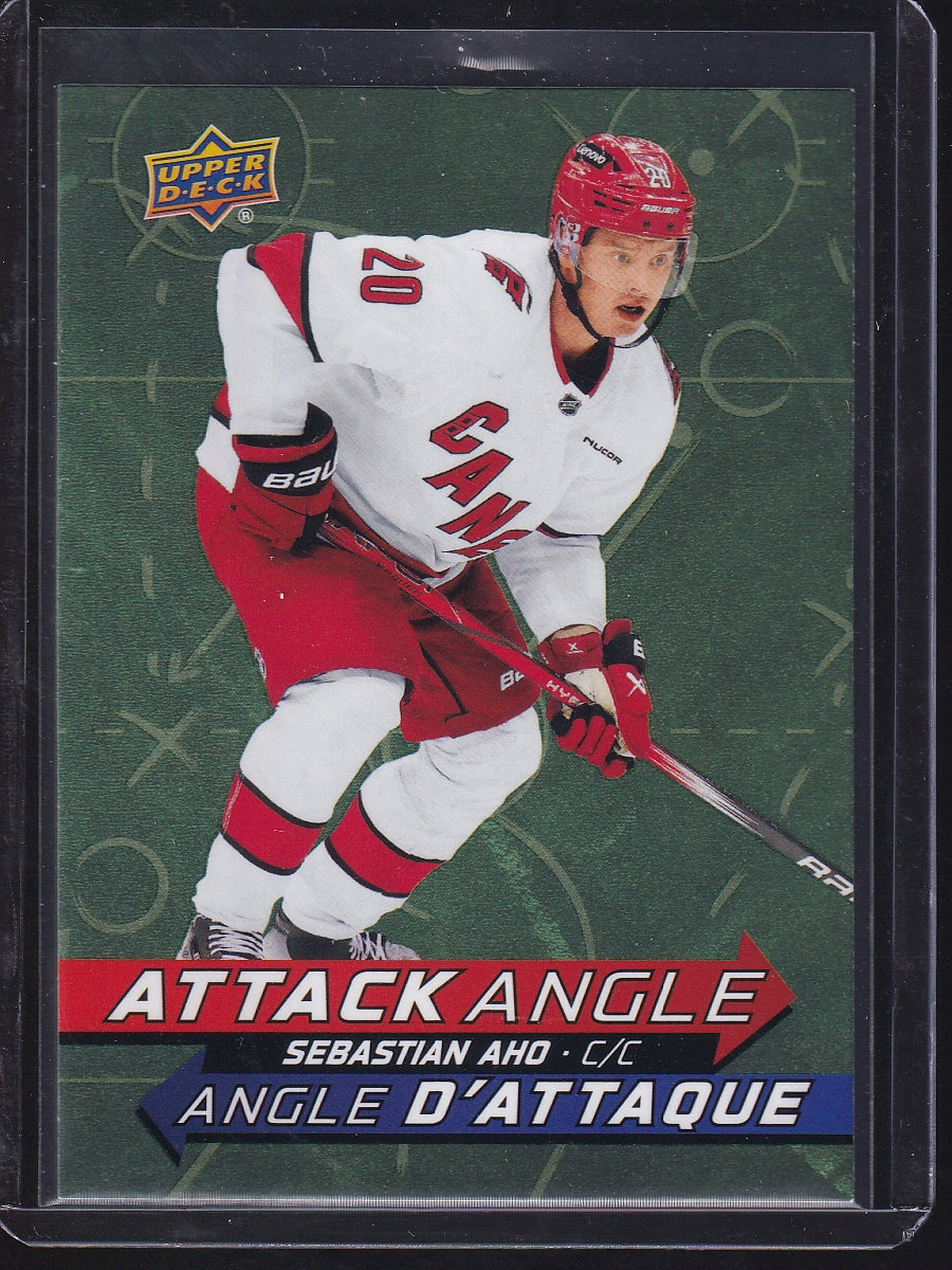2025-26 Upper Deck Tim Hortons #AA-9 Sebastian Aho Attack Angle