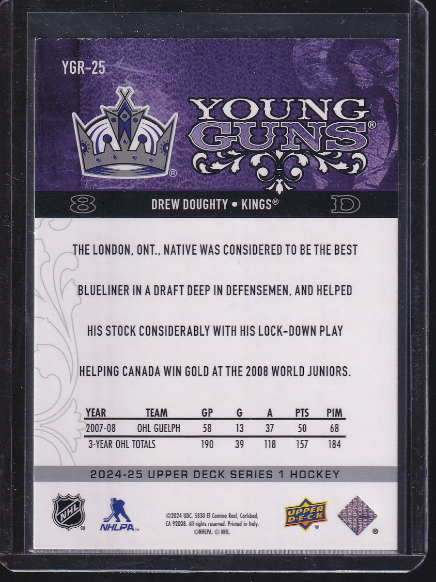 2024-25 Upper Deck #YGR-25 Drew Doughty Young Guns Renewed (Series One)