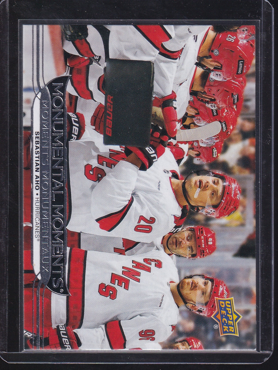 2025-26 Upper Deck Tim Hortons #MM-14 Sebastian Aho Monumental Moments