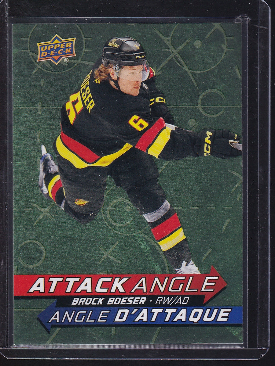 2025-26 Upper Deck Tim Hortons #AA-12 Brock Boeser Attack Angle