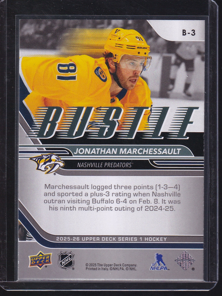 2025-26 Upper Deck #B-3 Jonathan Marchessault Bustle