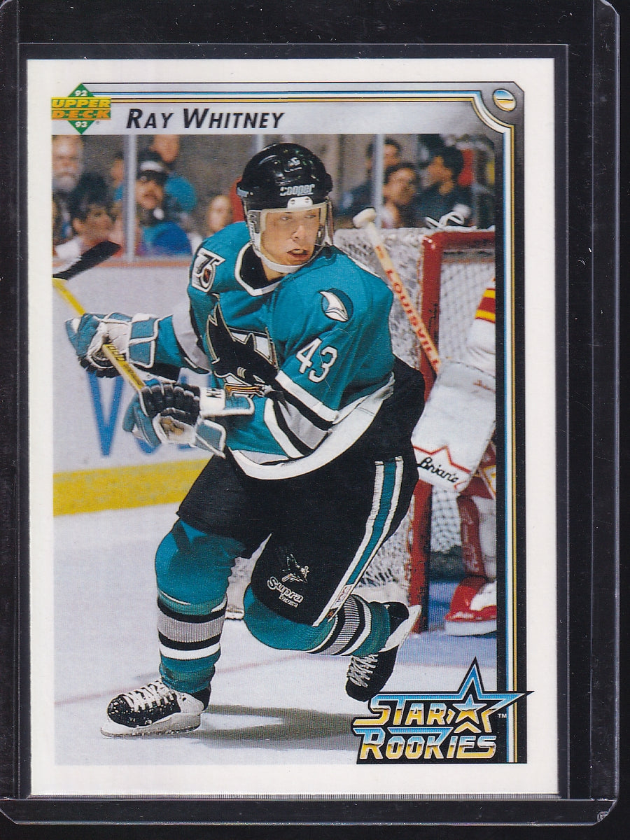 1992-93 Upper Deck #407b Ray Whitney Upper Deck Text and Logo Hologram