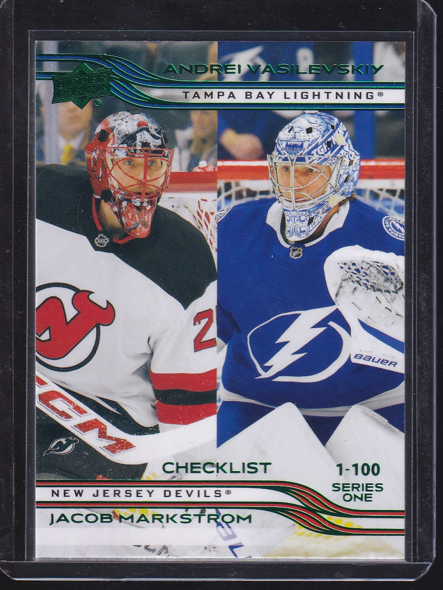 2025-26 Upper Deck #199 Jacob Markstrom / Andrei Vasilevskiy
