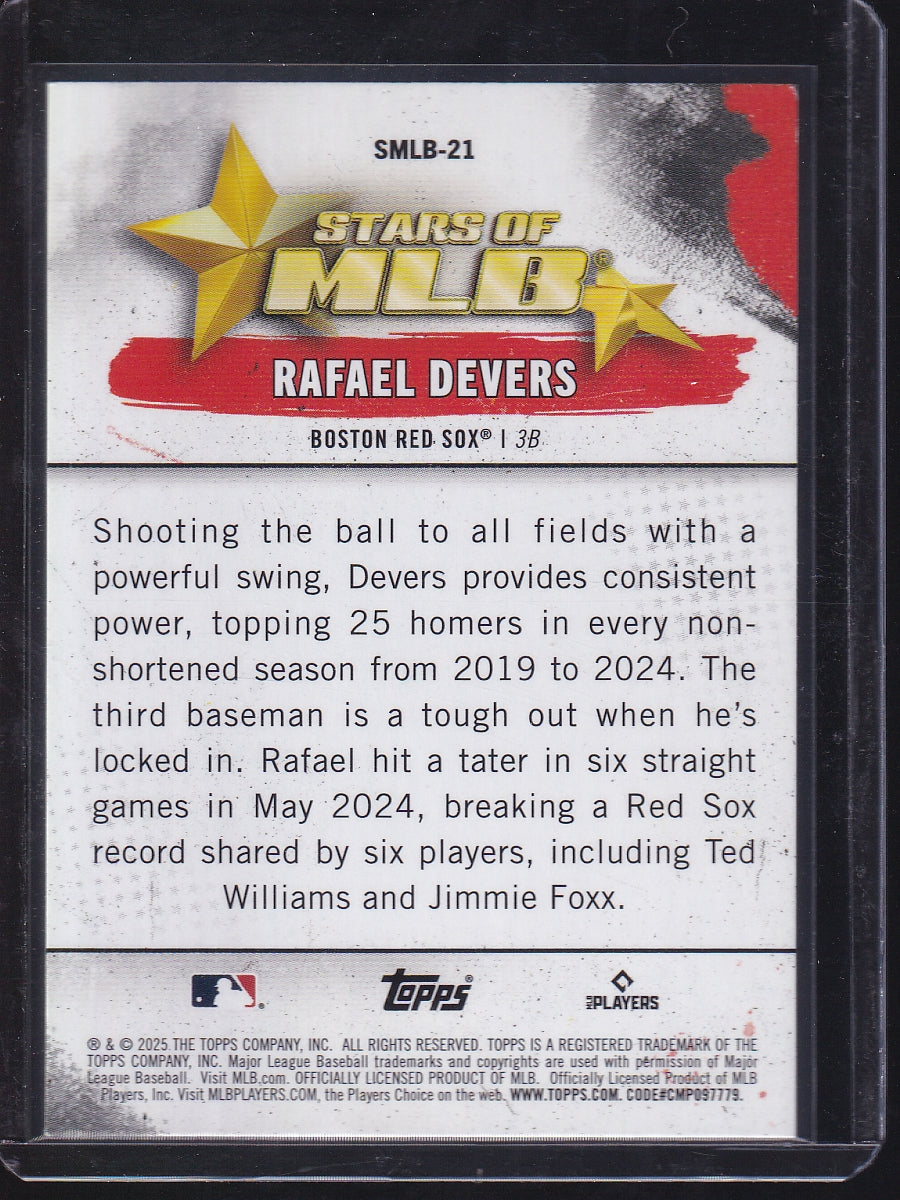 2025 Topps #SMLB-21 Rafael Devers Stars of MLB