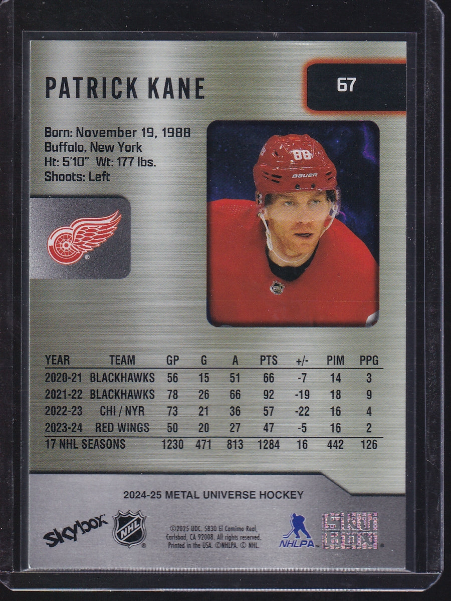 2024-25 SkyBox Metal Universe #67 Patrick Kane