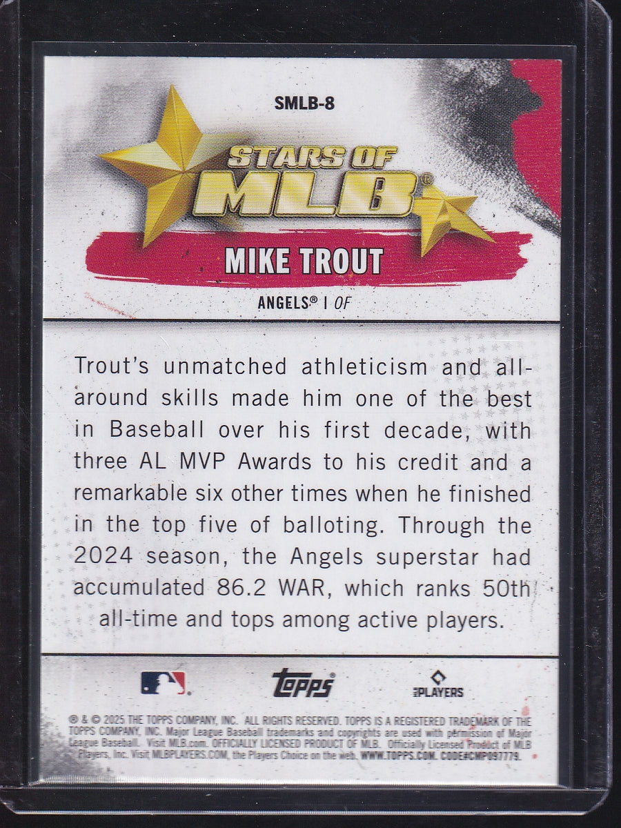 2025 Topps #SMLB-8 Mike Trout Stars of MLB