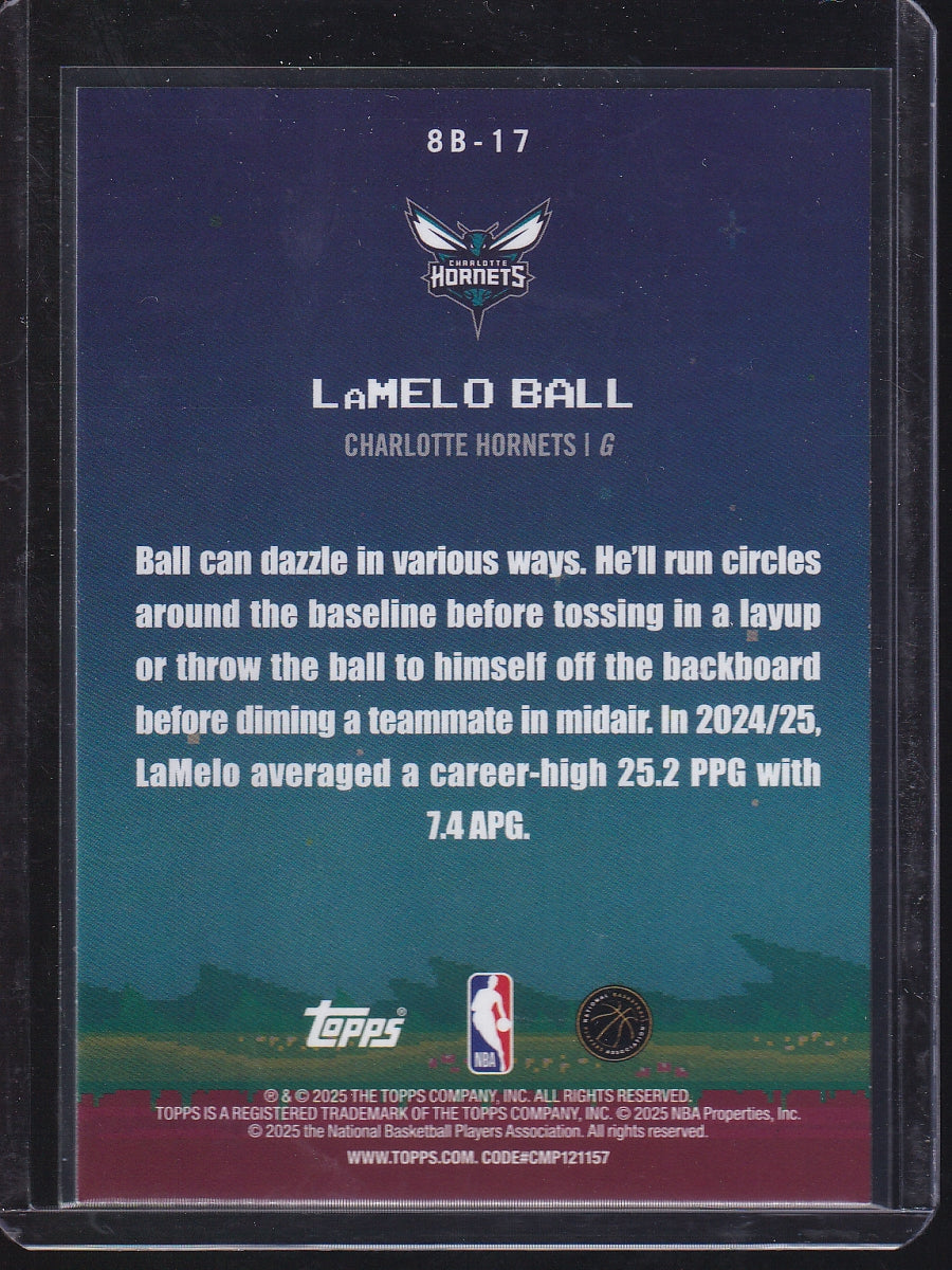 2025-26 Topps #8B-17 LaMelo Ball 8-Bit Ballers