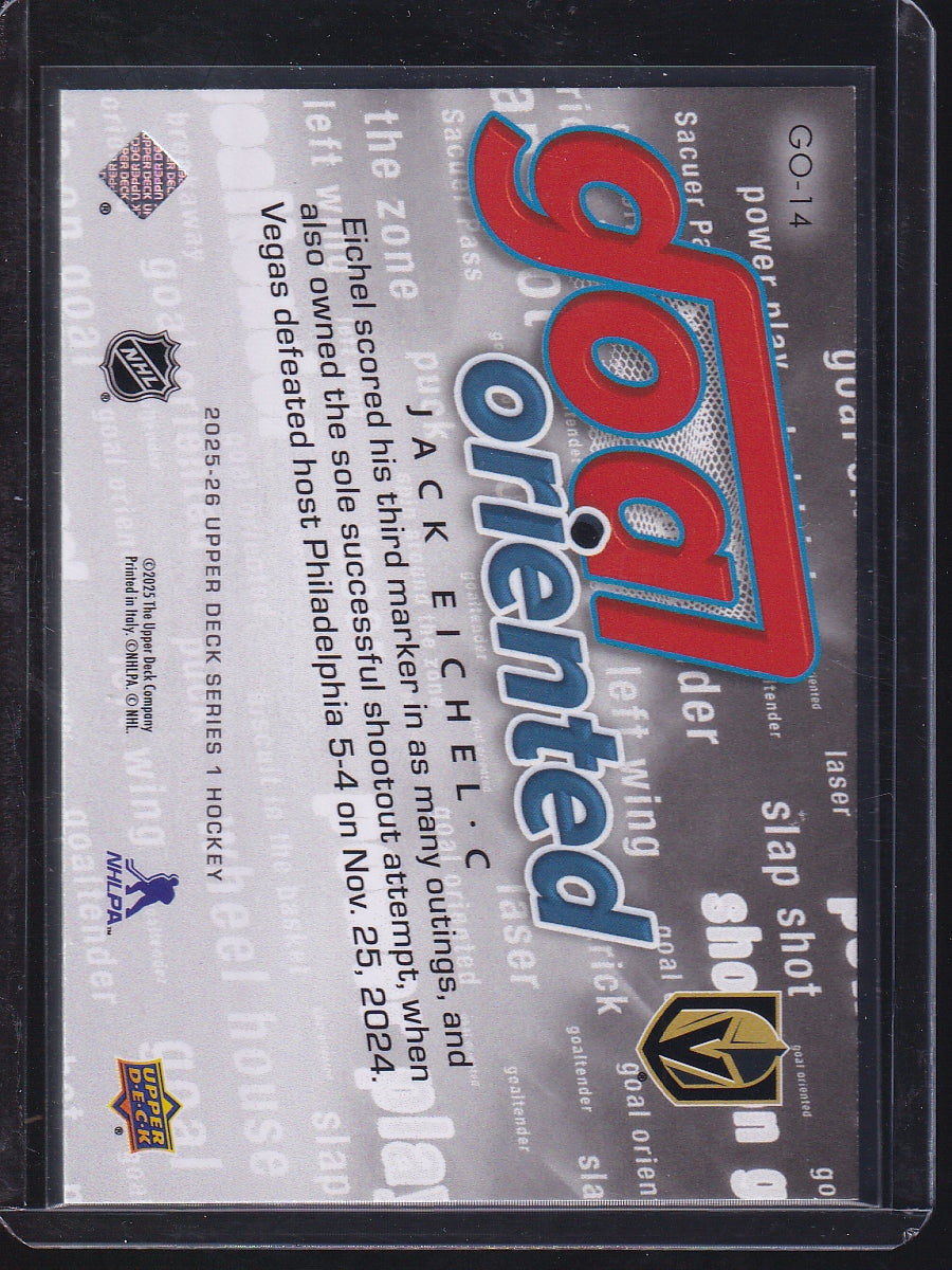 2025-26 Upper Deck #GO-14 Jack Eichel Goal Oriented