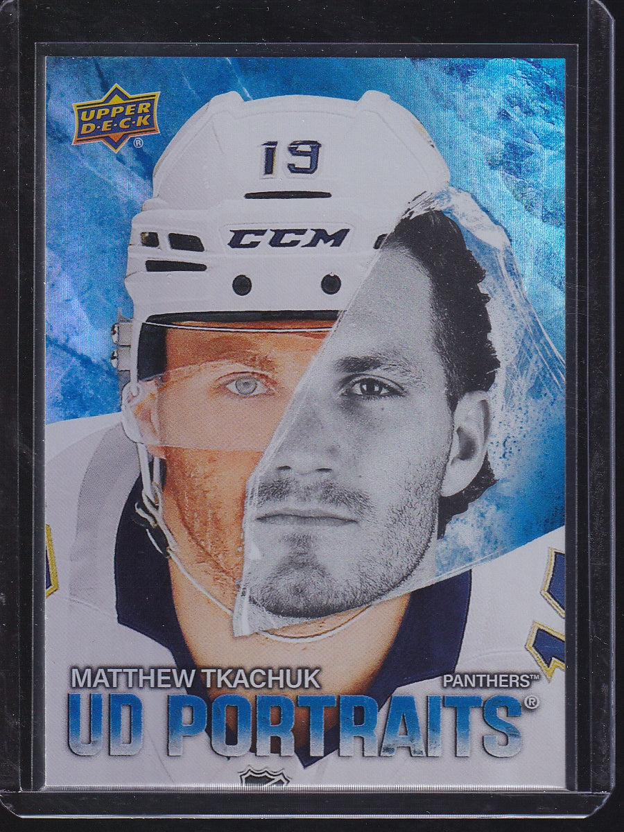2025-26 Upper Deck #P-3 Matthew Tkachuk UD Portraits Speckle