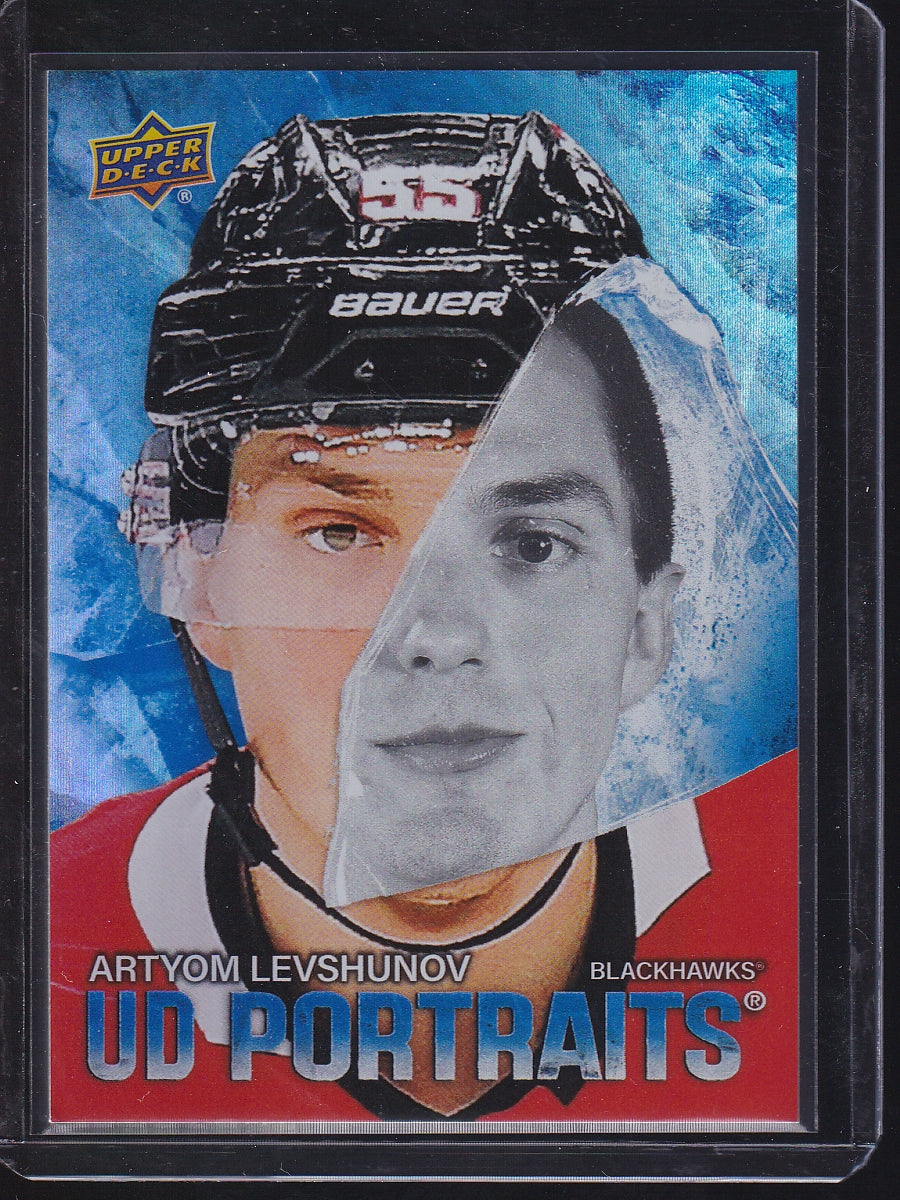 2025-26 Upper Deck #P-4 Artyom Levshunov UD Portraits Speckle
