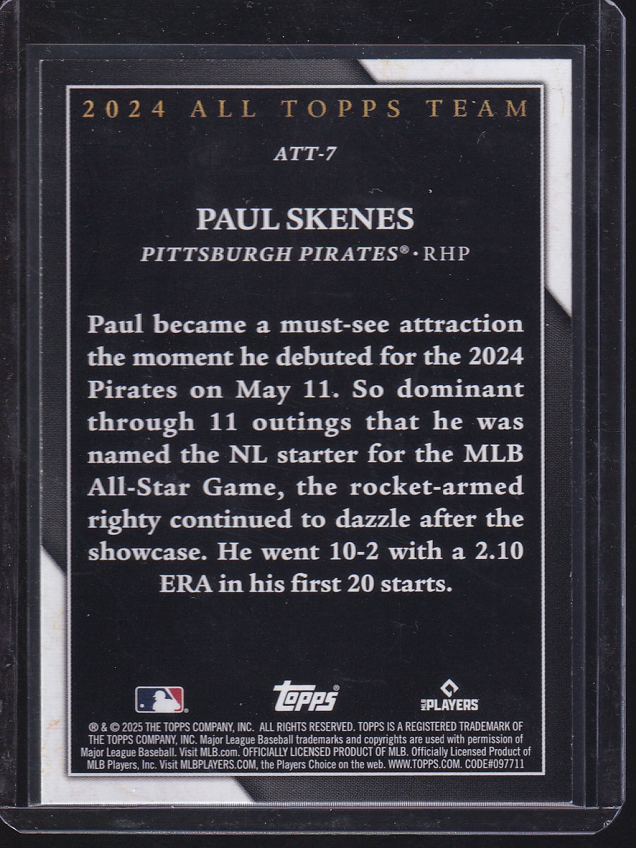 2025 Topps #ATT-7 Paul Skenes 2024 All Topps Team