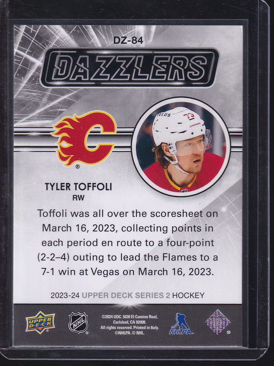 2023-24 Upper Deck #DZ-84 Tyler Toffoli Dazzlers Orange
