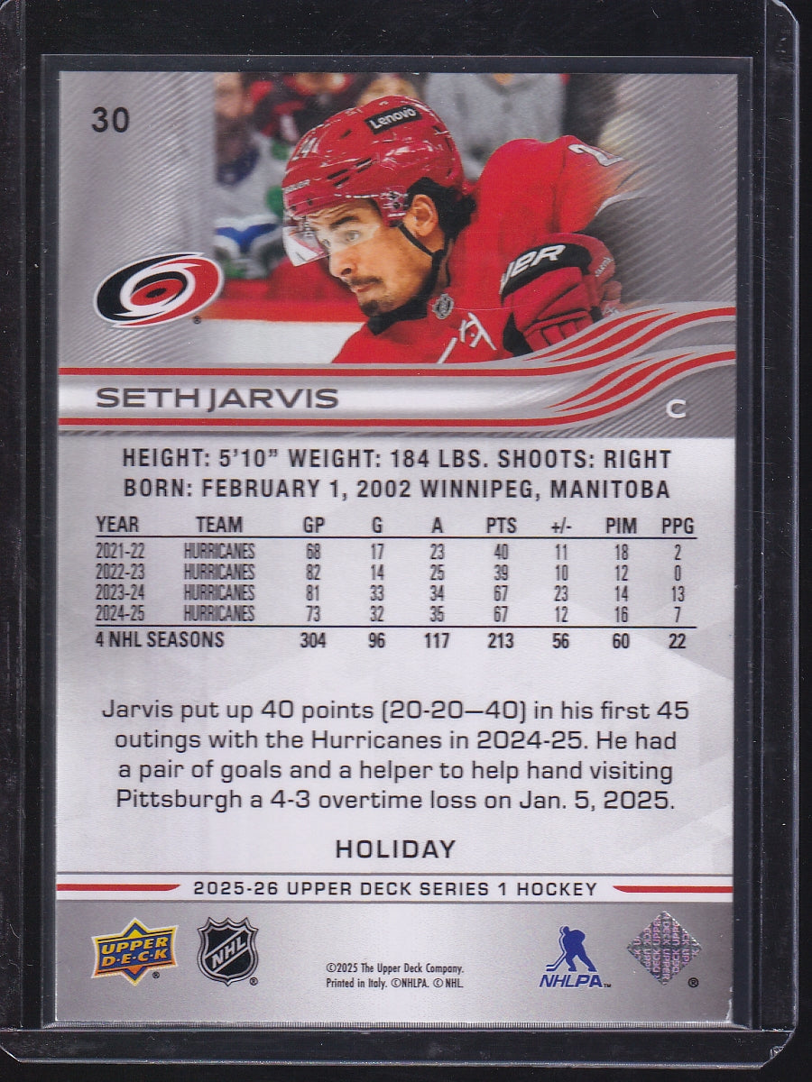 2025-26 Upper Deck #30 Seth Jarvis