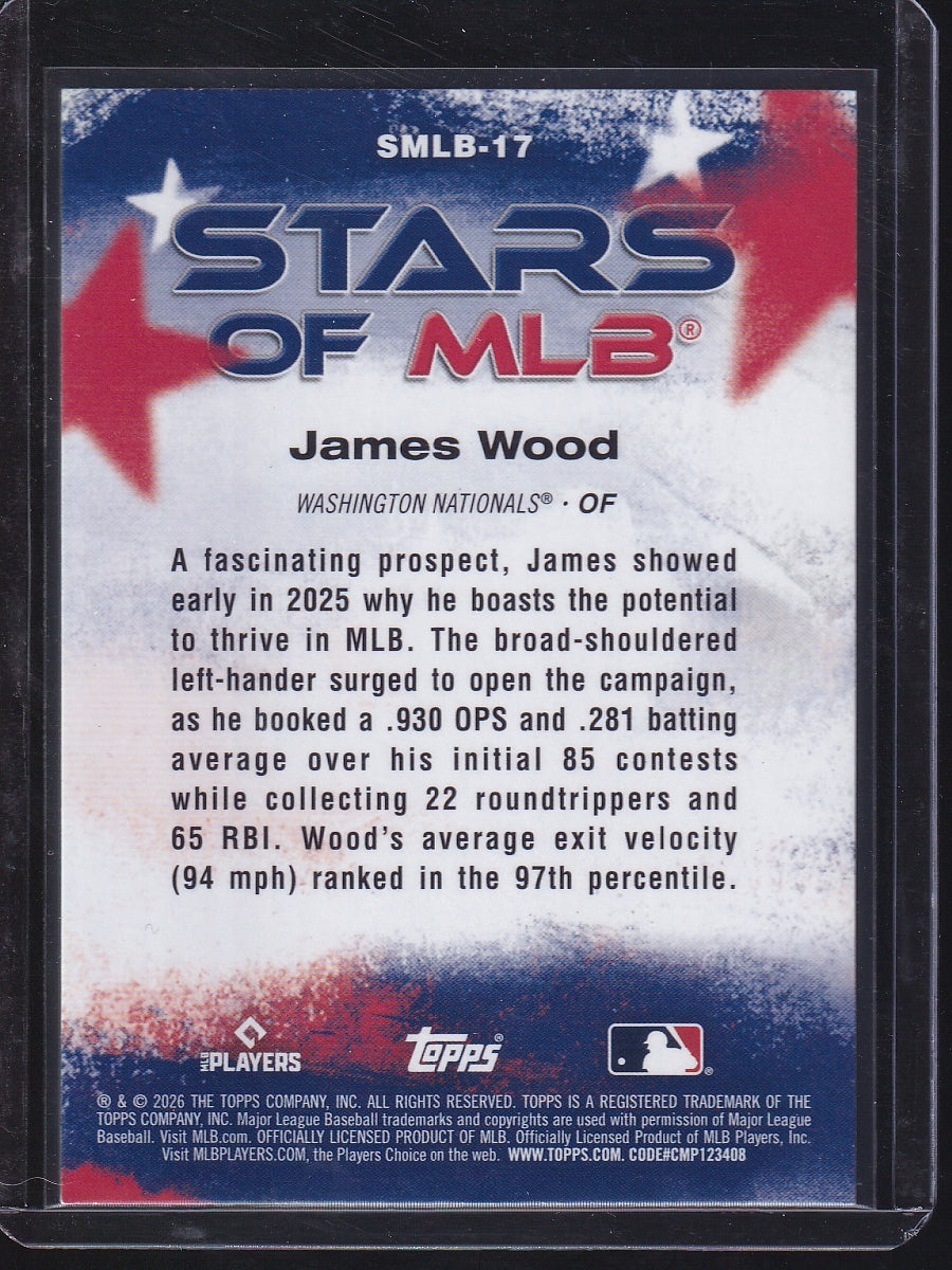 2026 Topps #SMLB-17 James Wood Stars of MLB