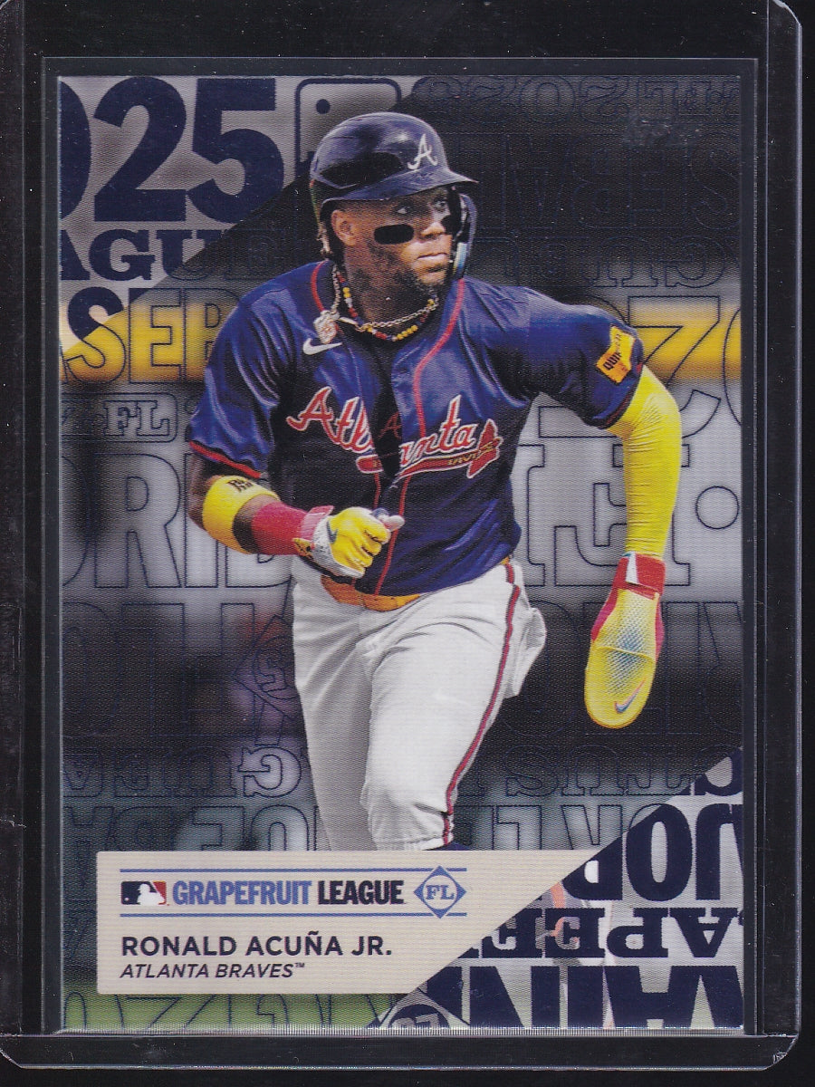 2025 Topps #TG-16 Ronald Acuña Jr. Training Grounds