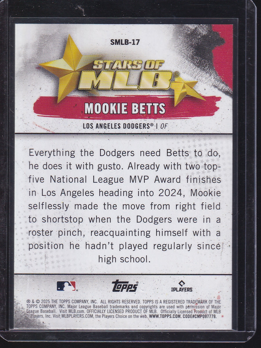 2025 Topps #SMLB-17 Mookie Betts Stars of MLB