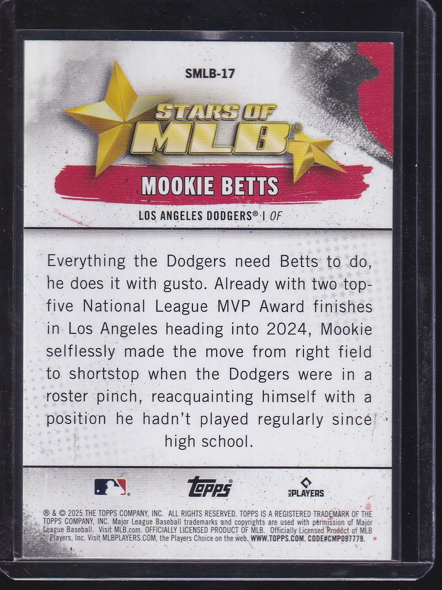 2025 Topps #SMLB-17 Mookie Betts Stars of MLB