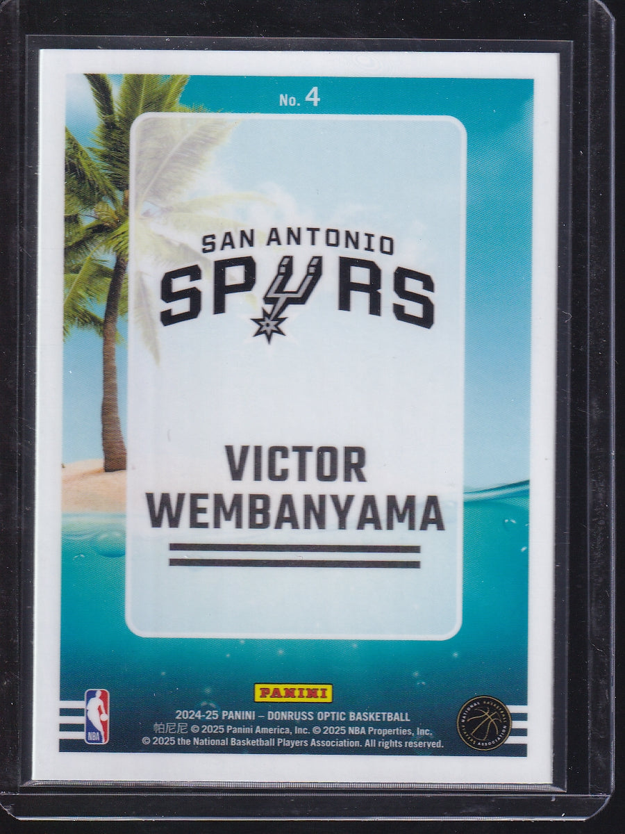 2024-25 Donruss Optic #4 Victor Wembanyama Splash!
