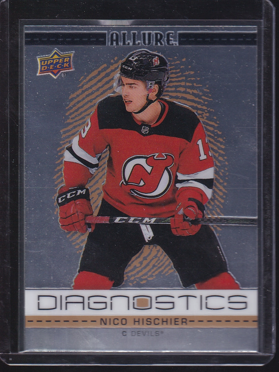 2020-21 Upper Deck Allure #D-5 Nico Hischier Diagnostics