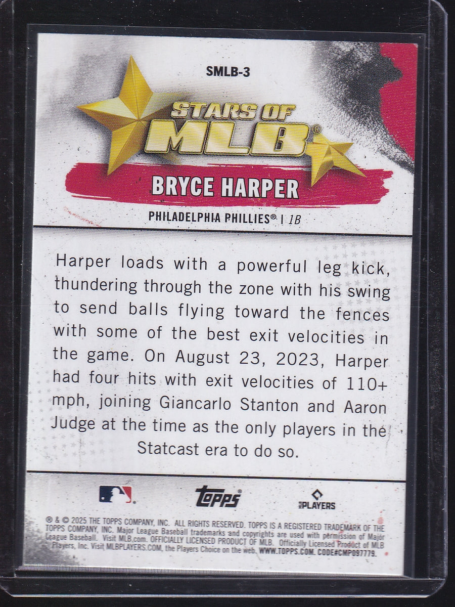 2025 Topps #SMLB-3 Bryce Harper Stars of MLB