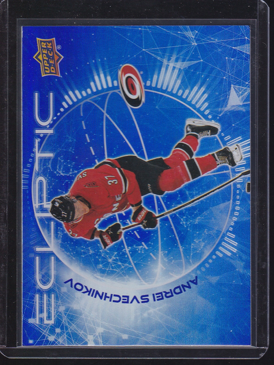 2023-24 Upper Deck #EC-14 Andrei Svechnikov Ecliptic Sparkle
