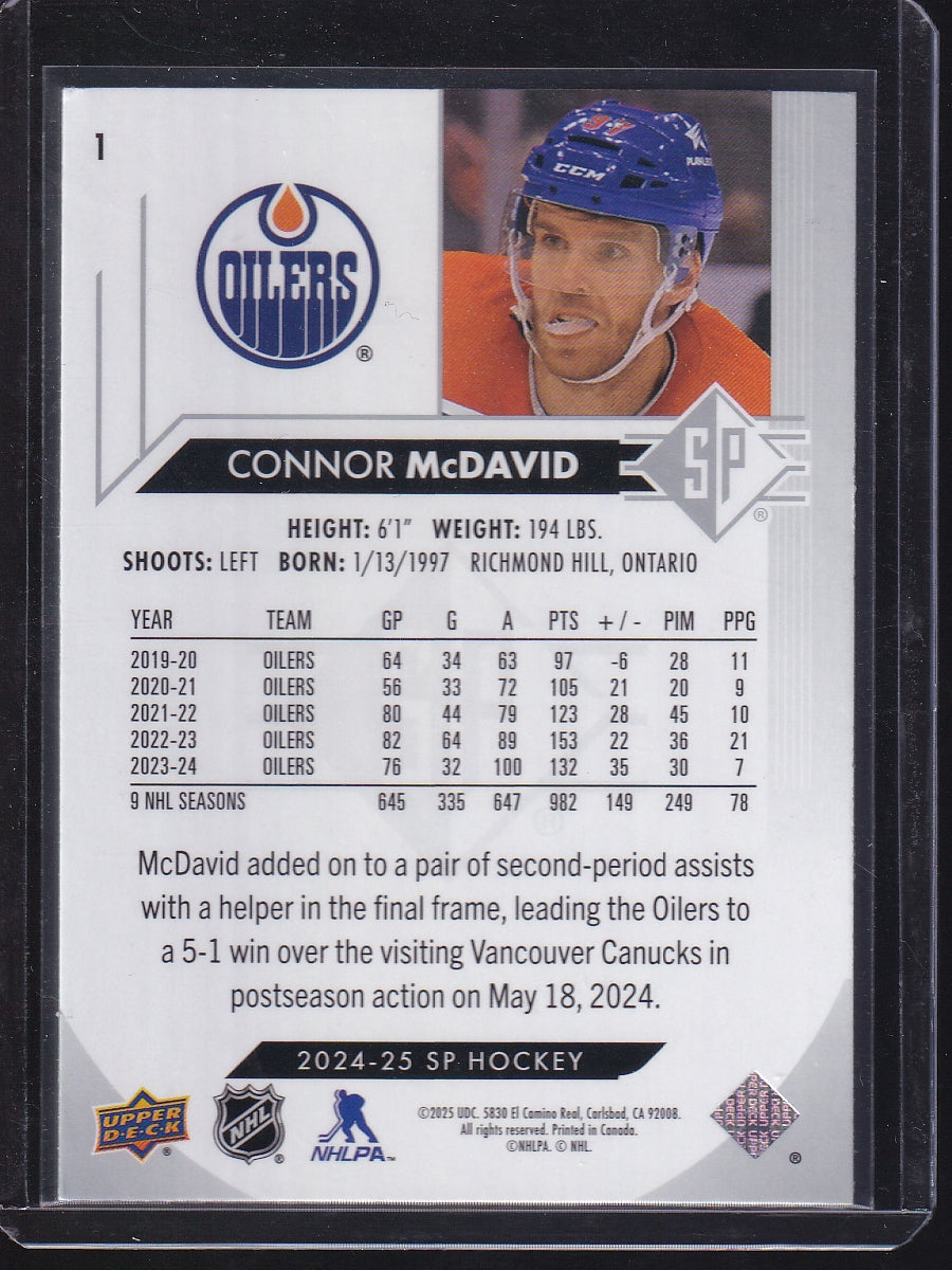 2024-25 SP #1 Connor McDavid
