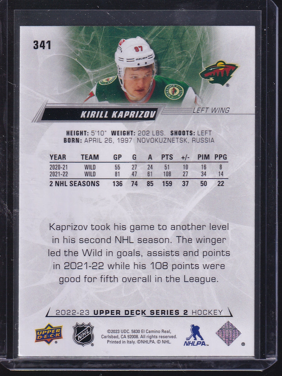 2022-23 Upper Deck #341 Kirill Kaprizov
