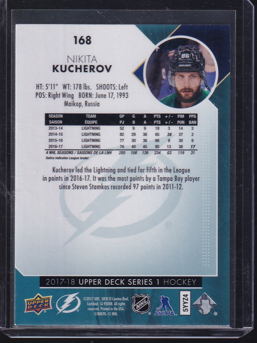 2017-18 Upper Deck #168 Nikita Kucherov