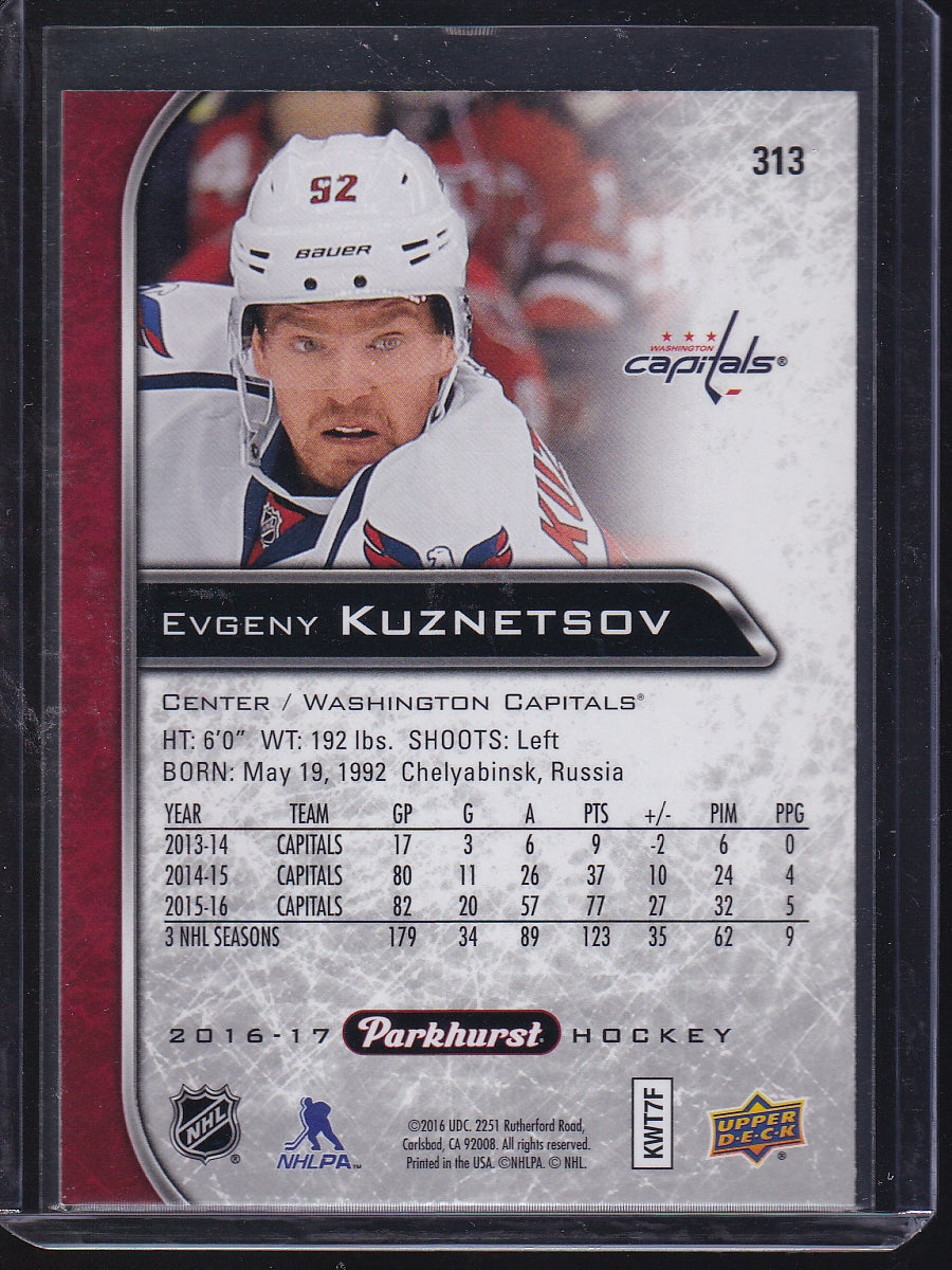 2016-17 Parkhurst #313 Evgeny Kuznetsov Red