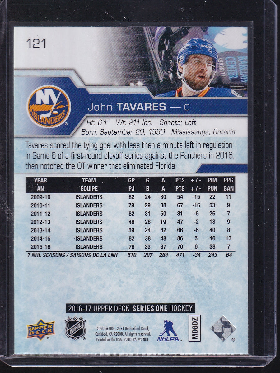 2016-17 Upper Deck #121 John Tavares